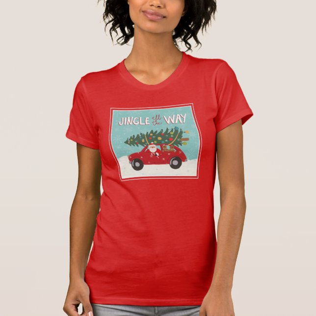 T-shirt Voiture du tintement complètement | Père Noël (Devant)