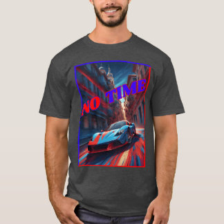 T-shirt Voiture filant à travers la ville vintage