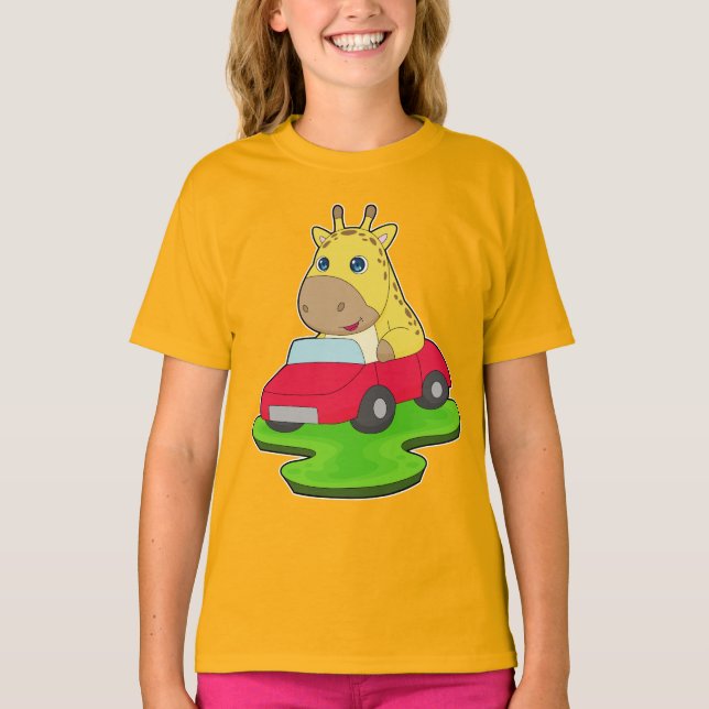 T-shirt Voiture girafe (Devant)