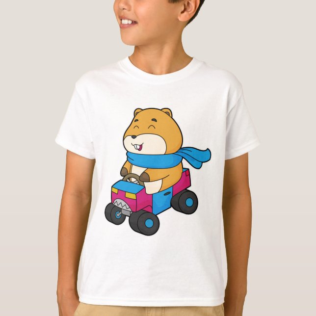 T-shirt Voiture Hamster (Devant)