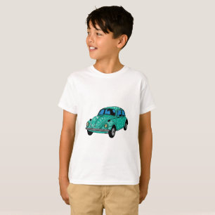 T-shirt Voiture Hippie Bleue Habille
