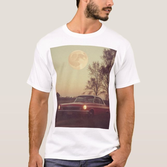 T-shirt voiture lune (Devant)