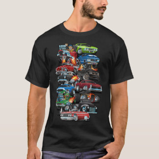 T-shirt Voiture Madness Muscle Cars Classic Cars et Hot Ro
