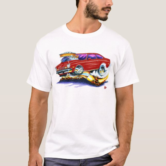 T-shirt Voiture marron de Chevy Vega (Devant)