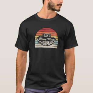 T-shirt Voiture Mécanique Cadeau Rétro Je ne peux pas avoi
