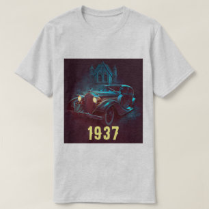T-SHIRT VOITURE MIDNIGHT VINTAGE 1937
