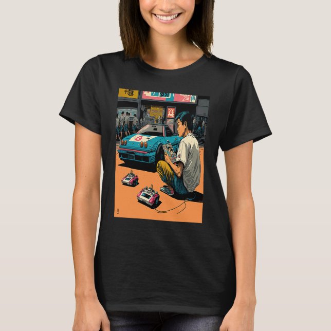 T-shirt Voiture miniature Pop Télécommande Voitures 1 (Devant)