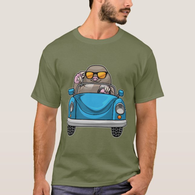 T-shirt voiture mole (Devant)