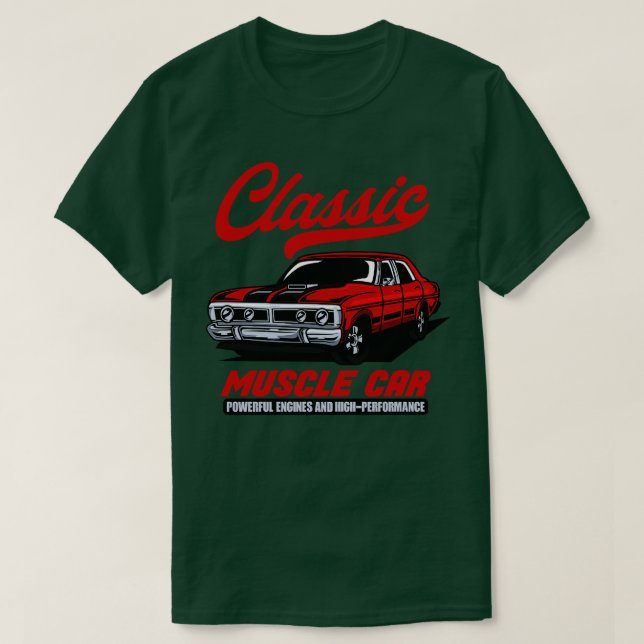 T-SHIRT VOITURE MUSCLE CLASSIQUE (Design devant)