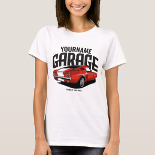 T-shirt Voiture Muscle Personnalisée 1967 Garage Fastback 