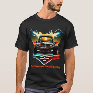 T-shirt Voiture Musclée Rétro - Quand la Puissance Comptai