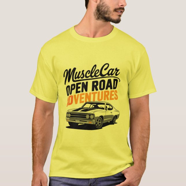 T-shirt Voiture musculaire (Devant)