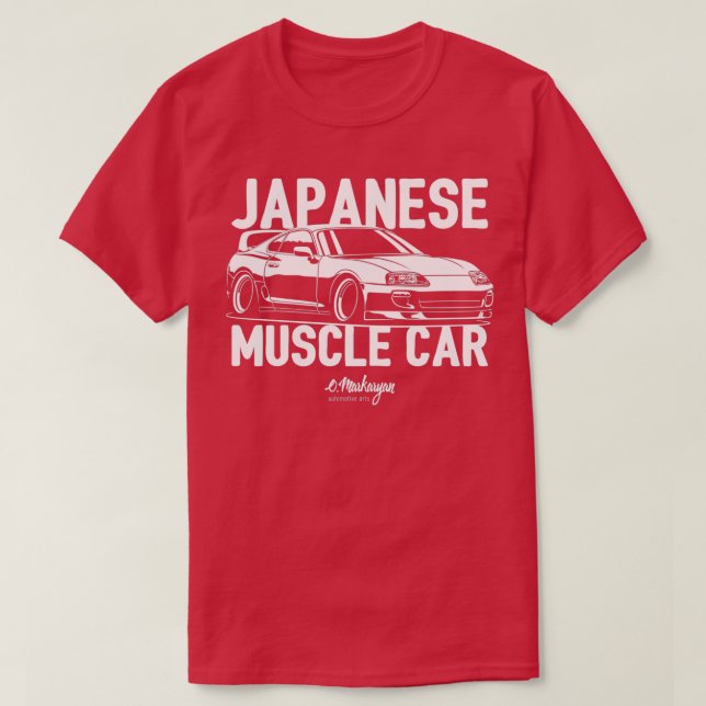 T-shirt Voiture musculaire japonaise (Design devant)