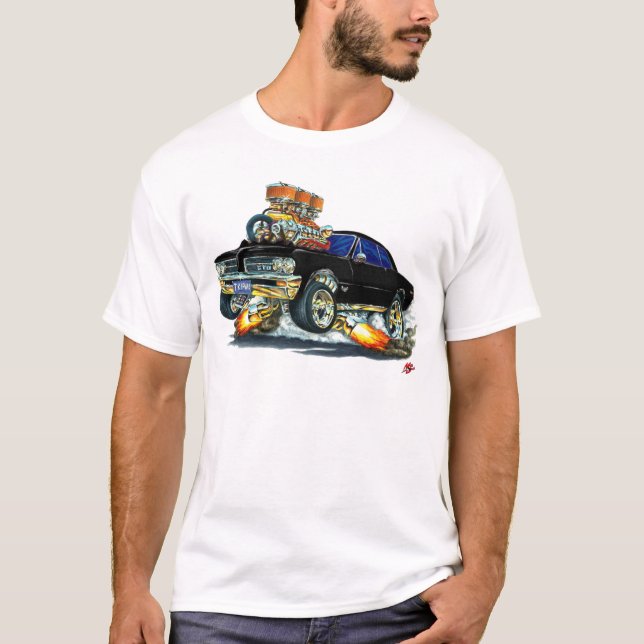 T-shirt Voiture noire de 1964 GTO (Devant)