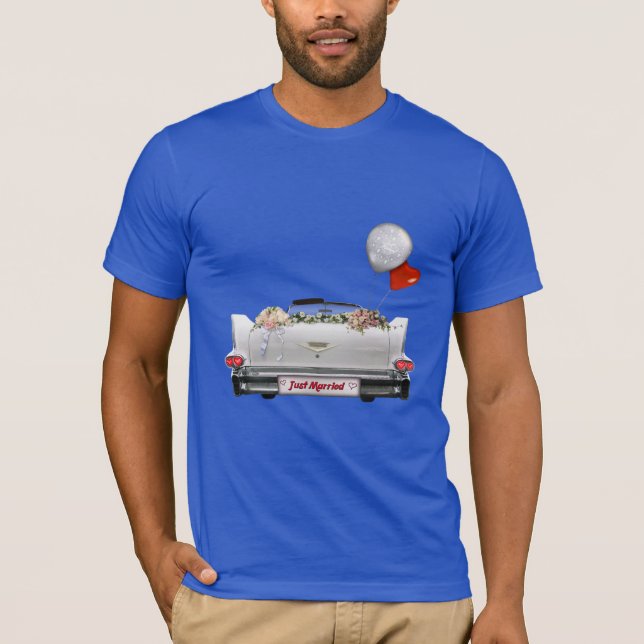 T-shirt Voiture Oldtimer Mariée (Devant)