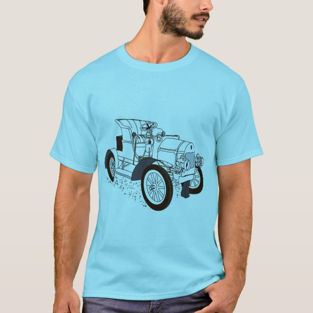 T-shirt voiture rétro (Devant)