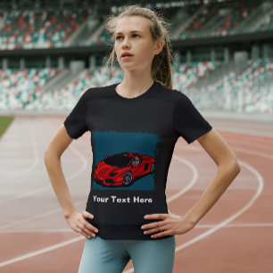 T-shirt voiture rouge