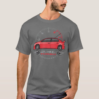 T-shirt Voiture rouge drôle de performance
