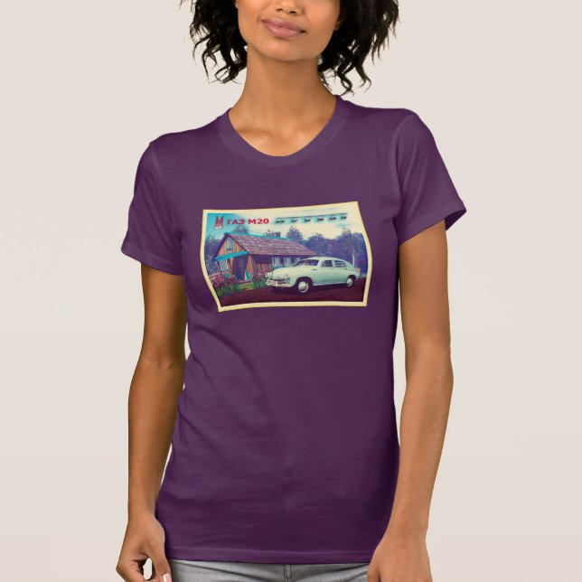 T-shirt Voiture Russe Et Dacha (Devant)