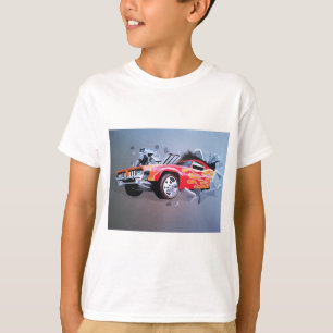 T-shirt Voiture S'Écrasant À Travers Le Mur