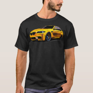 T-shirt Voiture sport bmw jaune