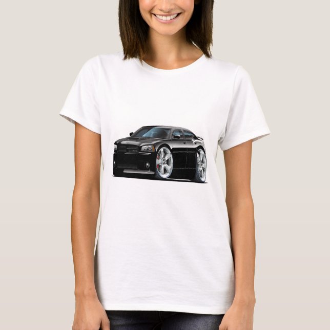 T-shirt Voiture superbe de noir d'abeille de chargeur de (Devant)