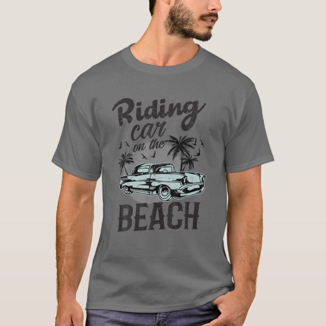 T-shirt Voiture Sur La Plage (Devant)