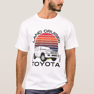 T-shirt Voiture Toyota Land Cruiser Retro J100 Off-Road