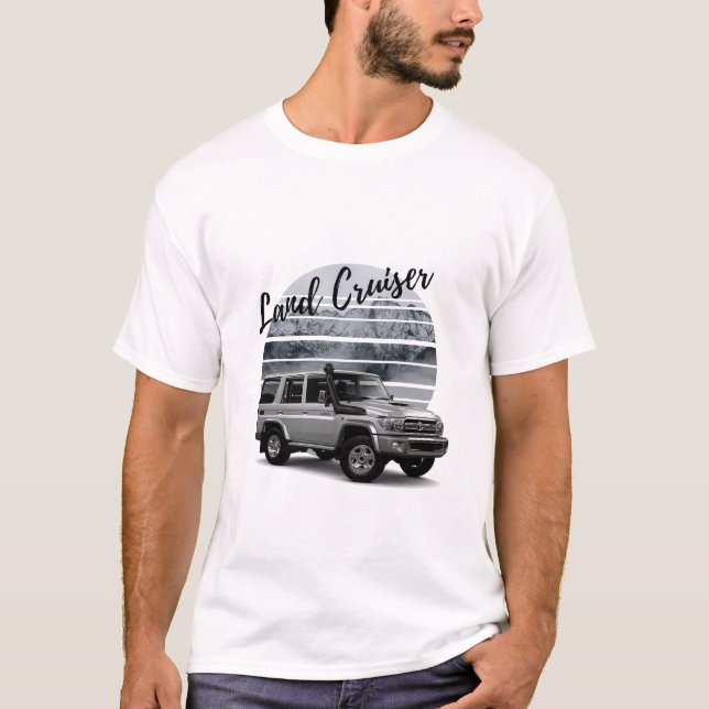T-shirt Voiture Toyota Land Cruiser VDJ76 Off-Road (Devant)