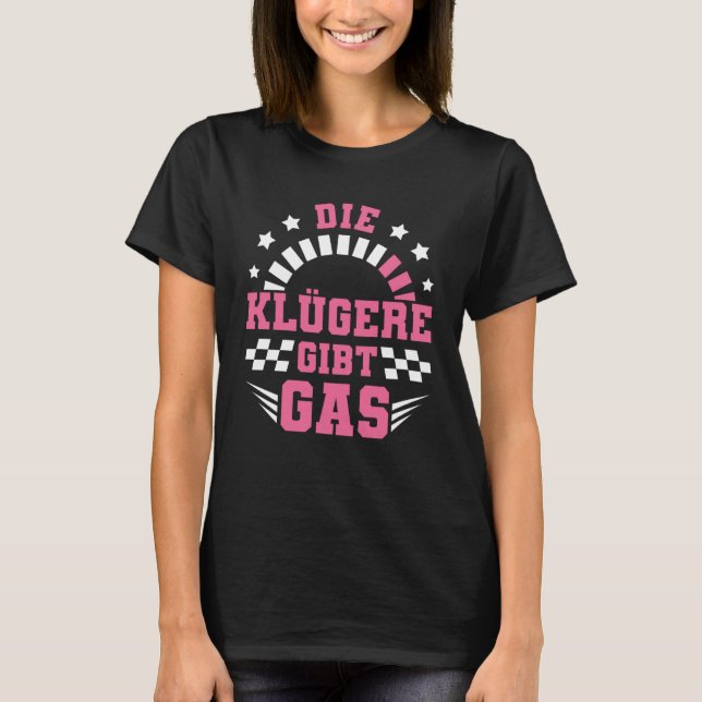 T-shirt Voiture Tuner Girl Véhicule Automobile Mécanique V (Devant)