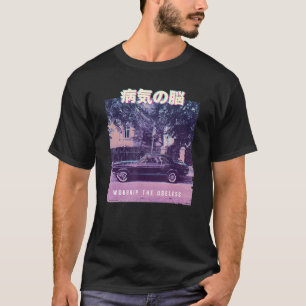 T-shirt Voiture Vaporwave esthétique Glitch 80s Retro