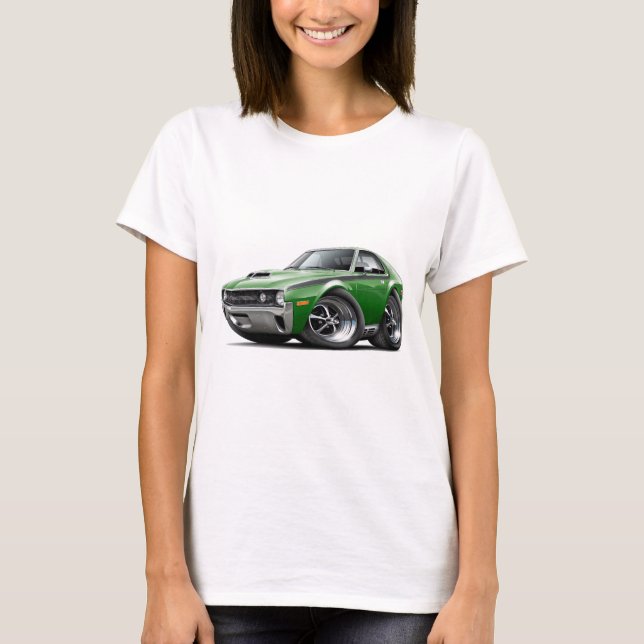 T-shirt Voiture Vert-Noire de 1970 AMX (Devant)