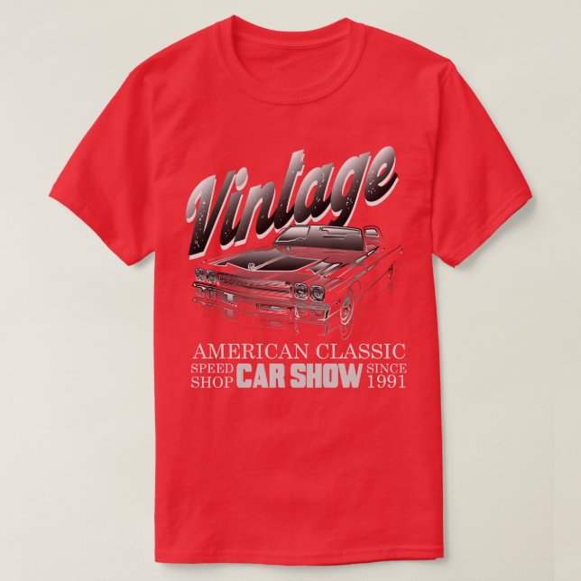 T-shirt Voiture Vintage (Design devant)