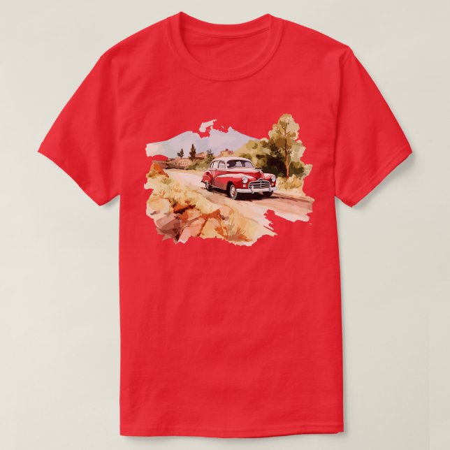 T-shirt Voiture Vintage (Design devant)