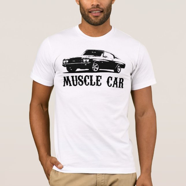 T-shirt voiture vintage de muscle (Devant)