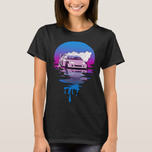 T-shirt Voiture vintage Retro Sunset Drifting