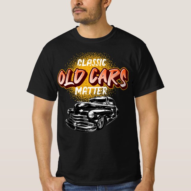 T-shirt Voitures Anciennes Classiques Ça Compte Amusant Gr (Devant)