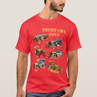 T-shirt Voitures anciennes des années 1920 amis rétro fill