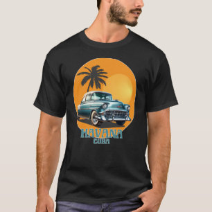 T-shirt Voitures Classiques de La Havane Cuba