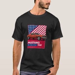 T-shirt Voitures classiques Mustang Mach Boss 302 1969
