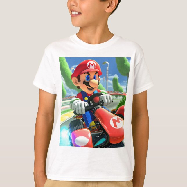 T-shirt voitures mario kart (Devant)