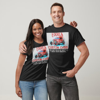 T-shirt Voitures Personnalisées, Aquarelle Hot Rod, Grunge