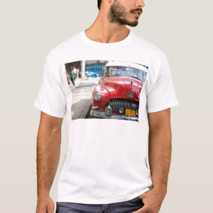 T-shirt Voitures rétro dans la rue de La Havane
