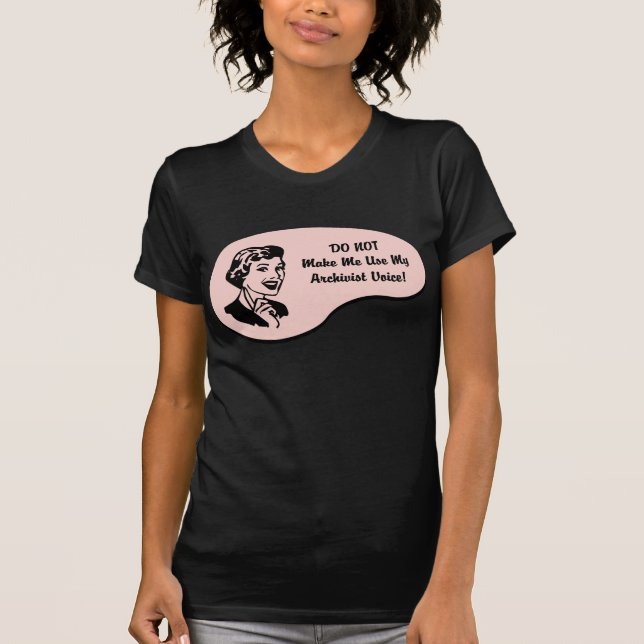 T-shirt Voix d'archiviste (Devant)