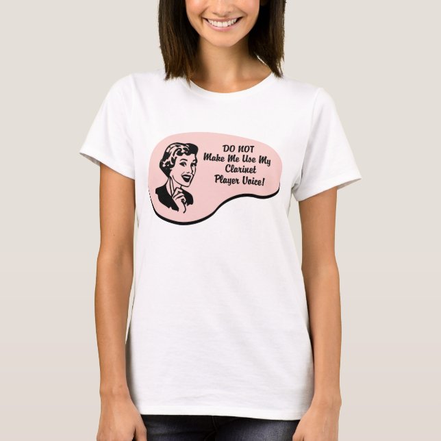 T-shirt Voix de joueur de clarinette (Devant)