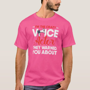 T-shirt Voix de l'acteur sur l'actrice de talent d'acteur 