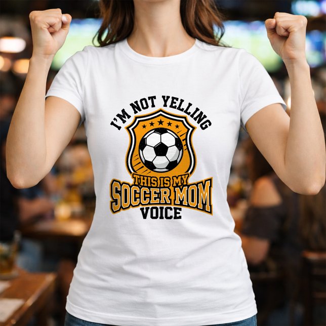 T-shirt Voix de Maman Footballeuse Citant Supportrice (Créateur téléchargé)