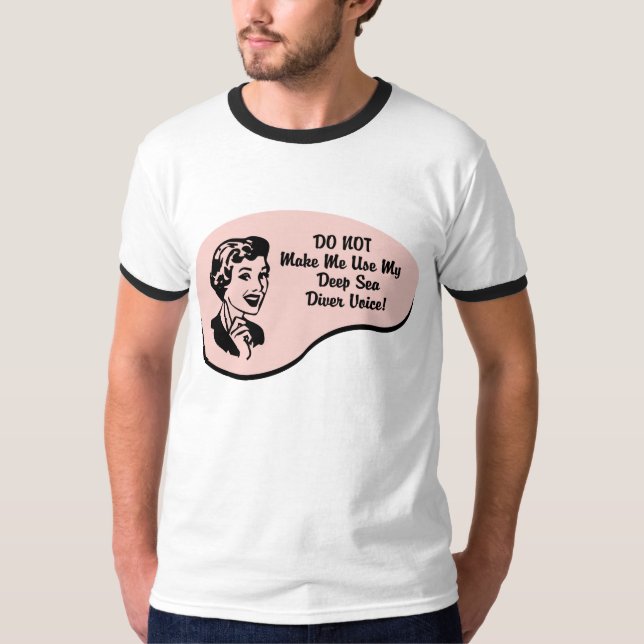 T-shirt Voix de plongeur de mer profonde (Devant)