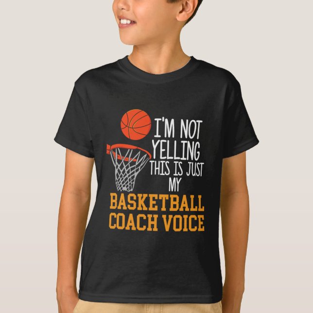 T-shirt Voix des entraîneurs de basket-ball (Devant)