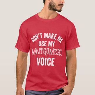 T-shirt Voix drôle de Montgomery Alabama Accent fort du Su